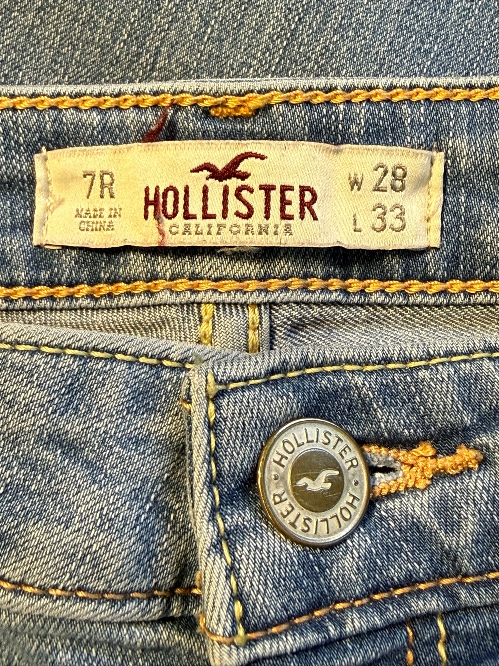 Hollister Y2K Low Rise Bootcut Light Wash Jeans Size W28 X L33 - Picture 2 of 9
